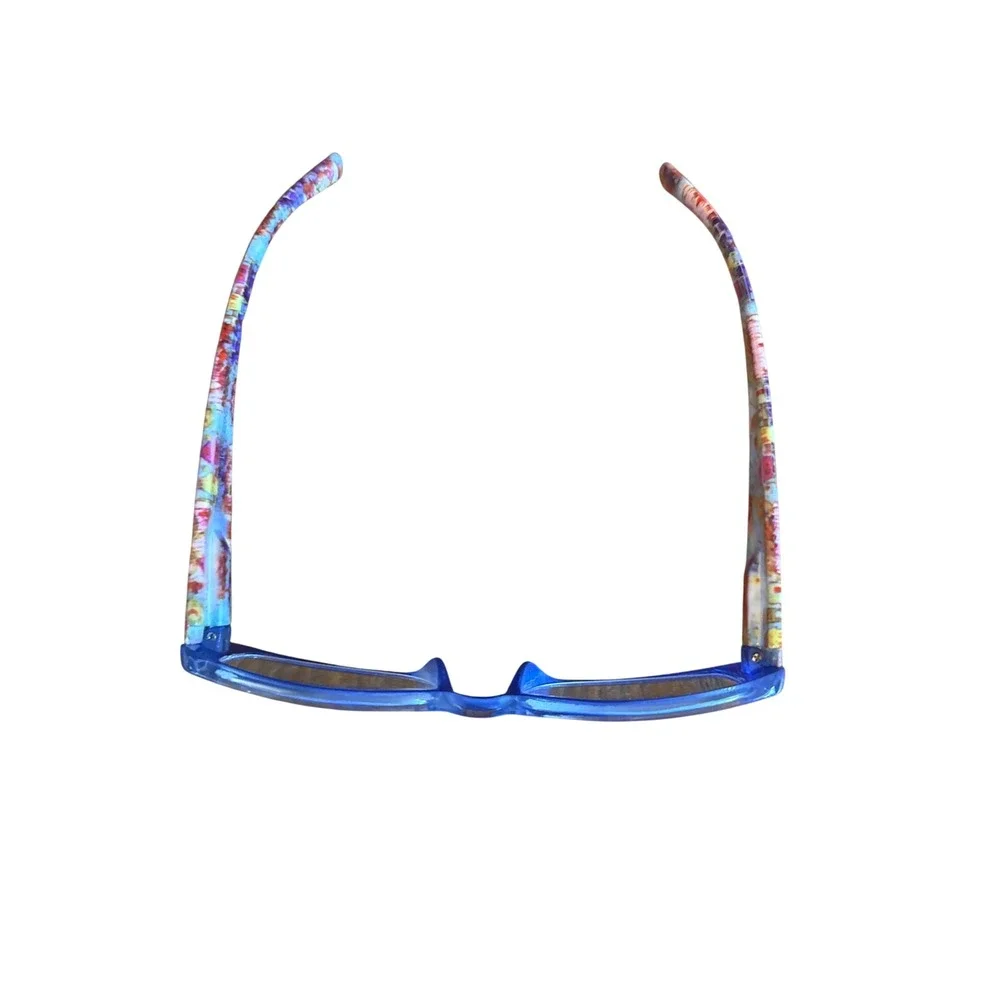 Loma Lovegrove Women's Purple‎ Floral Rhinestone Reading Glasses Frames 1.50